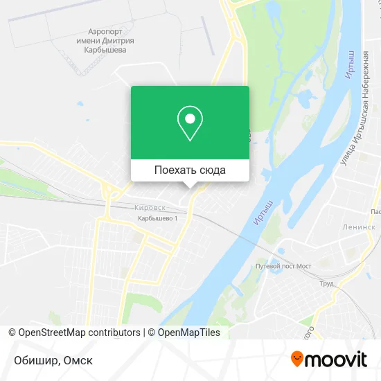 Карта Обишир