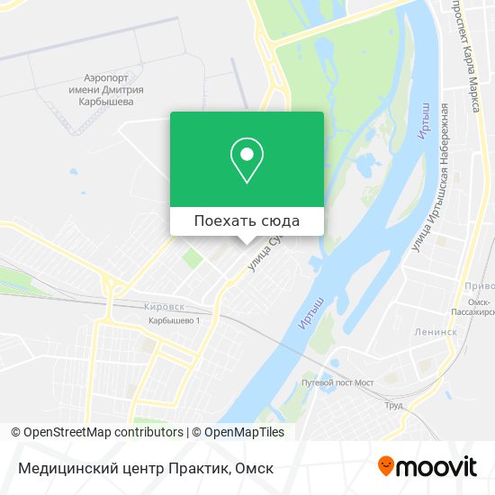 Карта Медицинский центр Практик