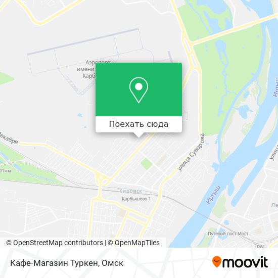 Карта Кафе-Магазин Туркен