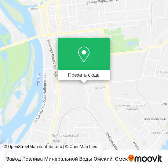 Карта Завод Розлива Минеральной Воды Омский