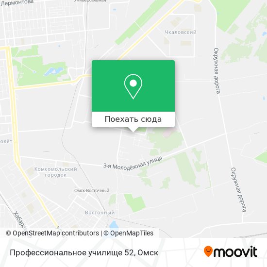 Карта Профессиональное училище 52