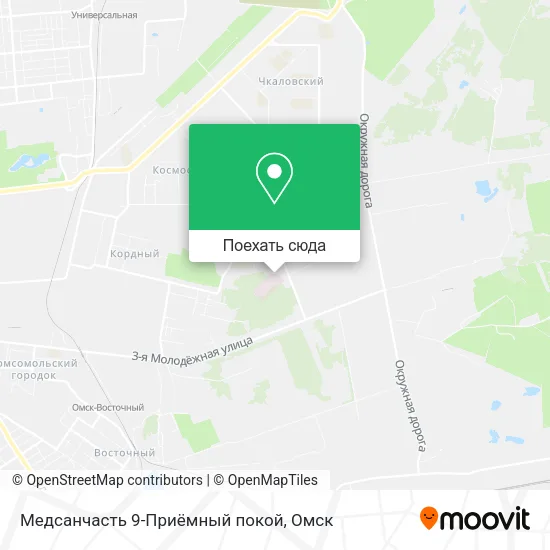 Карта Медсанчасть 9-Приёмный покой
