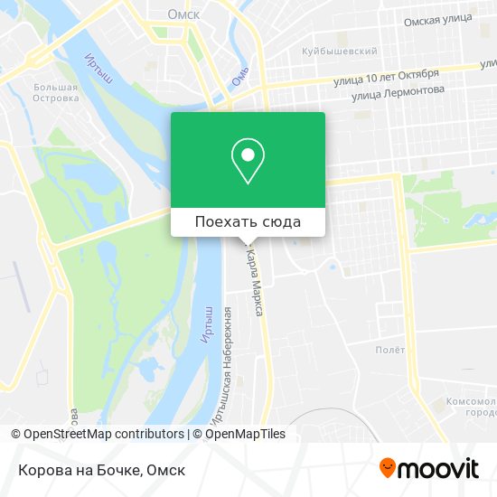 Карта Корова на Бочке