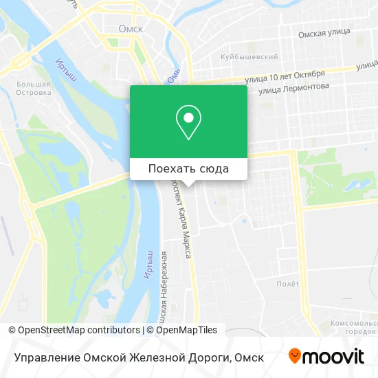 Карта Управление Омской Железной Дороги