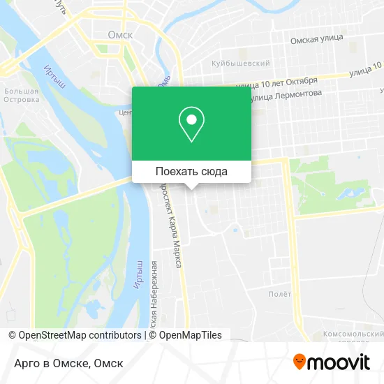 Карта Арго в Омске