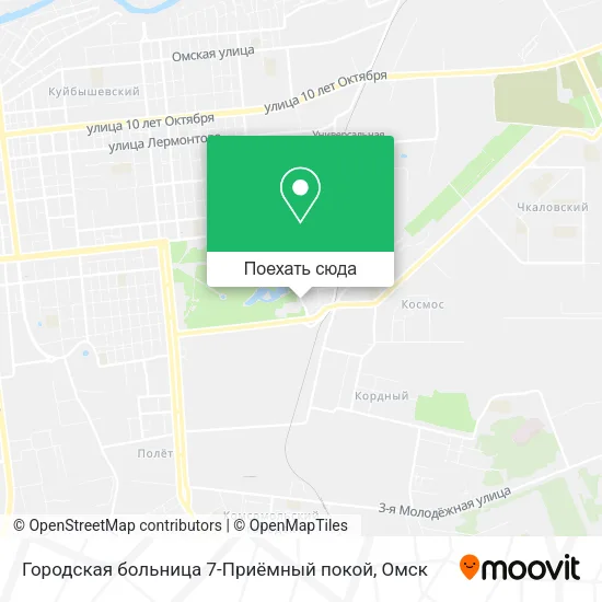 Карта Городская больница 7-Приёмный покой