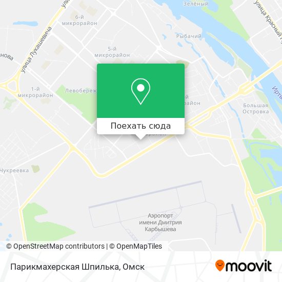 Карта Парикмахерская Шпилька