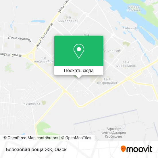 Карта Берёзовая роща ЖК