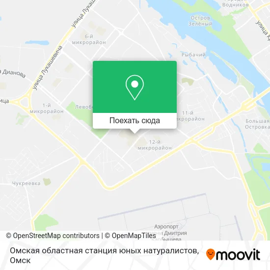 Карта Омская областная станция юных натуралистов