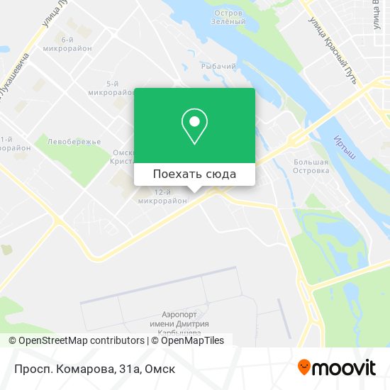 Карта Просп. Комарова, 31а