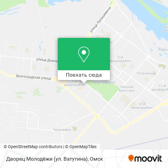Карта Дворец Молодёжи (ул. Ватутина)