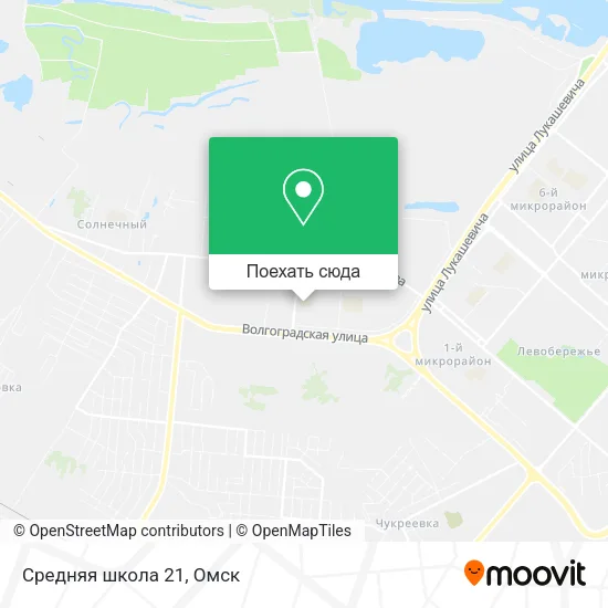 Карта Средняя школа 21