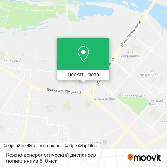 Карта Кожно-венерологический диспансер поликлиника 5