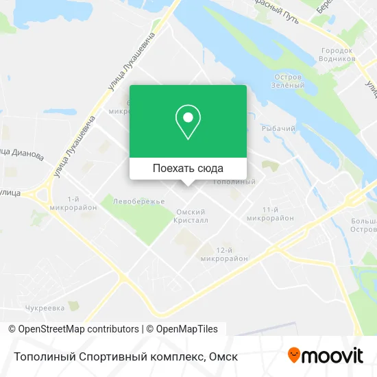 Карта Тополиный Спортивный комплекс