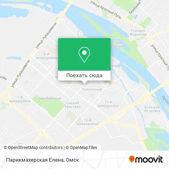 Карта Парикмахерская Елена