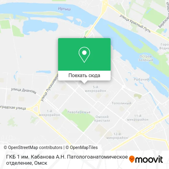 Карта ГКБ 1 им. Кабанова А.Н. Патологоанатомическое отделение