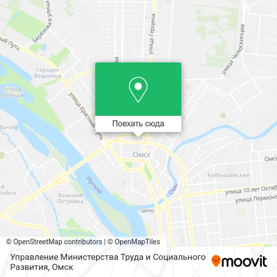 Карта Управление Министерства Труда и Социального Развития