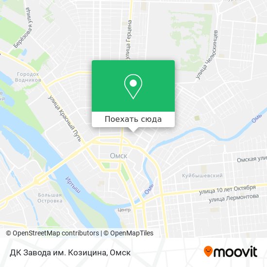 Карта ДК Завода им. Козицина