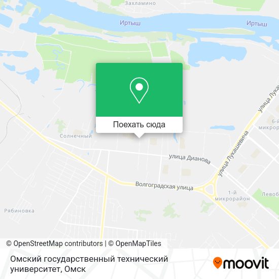 Карта Омский государственный технический университет