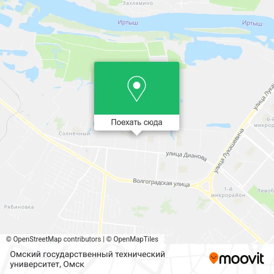 Карта Омский государственный технический университет