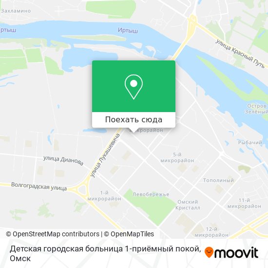 Карта Детская городская больница 1-приёмный покой