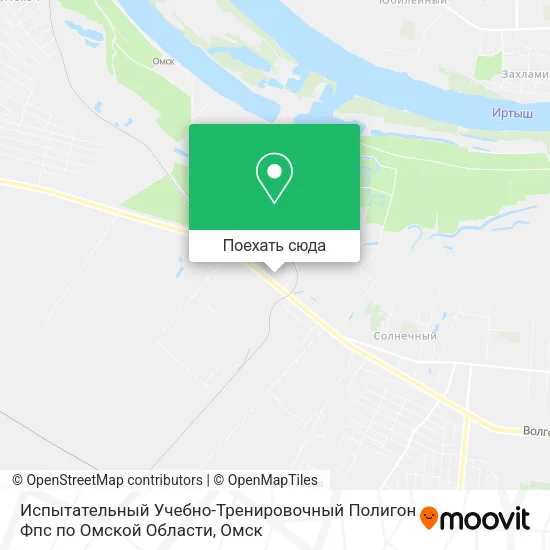 Карта Испытательный Учебно-Тренировочный Полигон Фпс по Омской Области