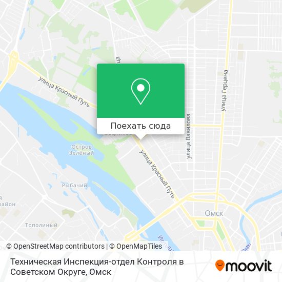 Карта Техническая Инспекция-отдел Контроля в Советском Округе