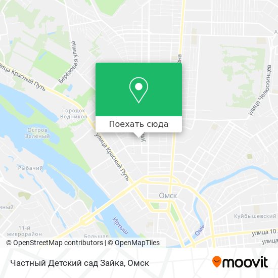 Карта Частный Детский сад Зайка
