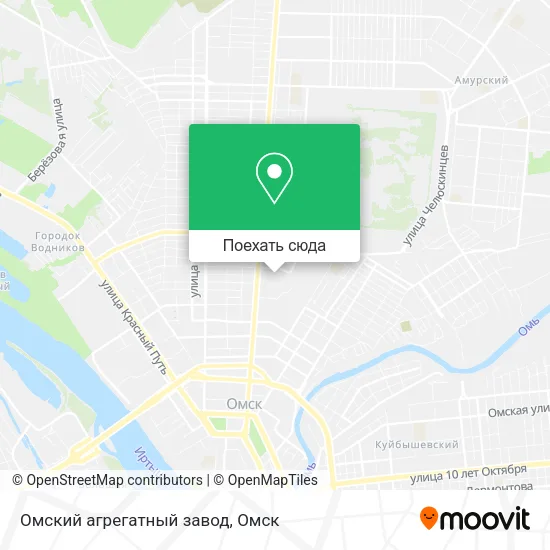 Карта Омский агрегатный завод