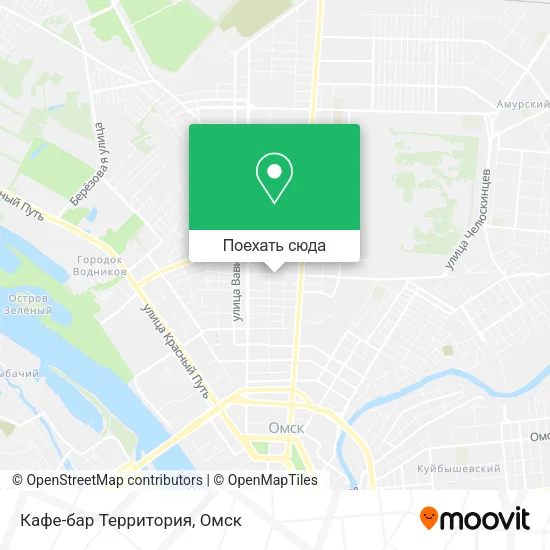 Карта Кафе-бар Территория