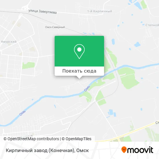Карта Кирпичный завод (Конечная)