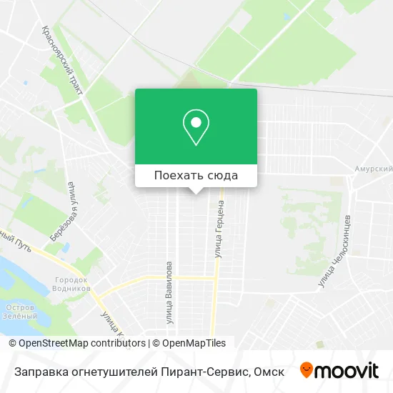 Карта Заправка огнетушителей Пирант-Сервис