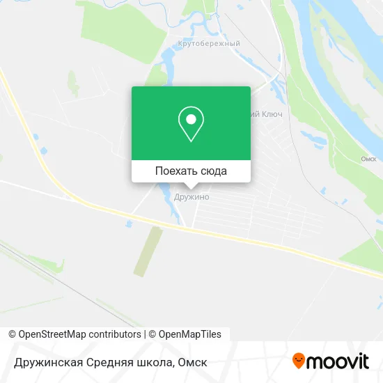 Карта Дружинская Средняя школа