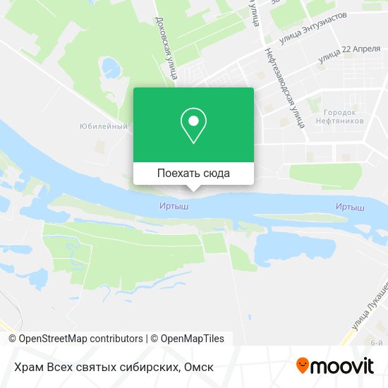 Карта Храм Всех святых сибирских