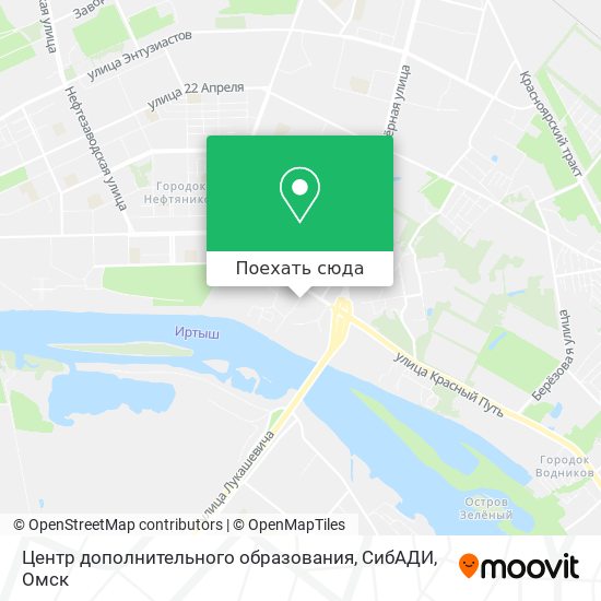 Карта Центр дополнительного образования, СибАДИ