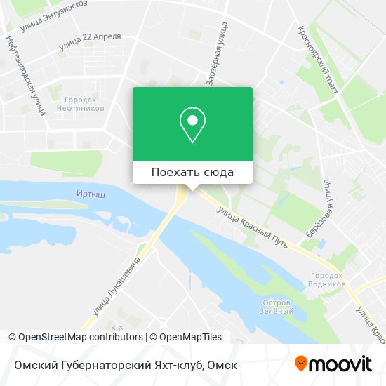 Карта Омский Губернаторский Яхт-клуб