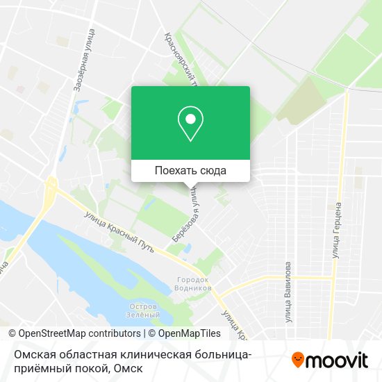 Карта Омская областная клиническая больница-приёмный покой