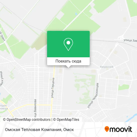 Карта Омская Тепловая Компания