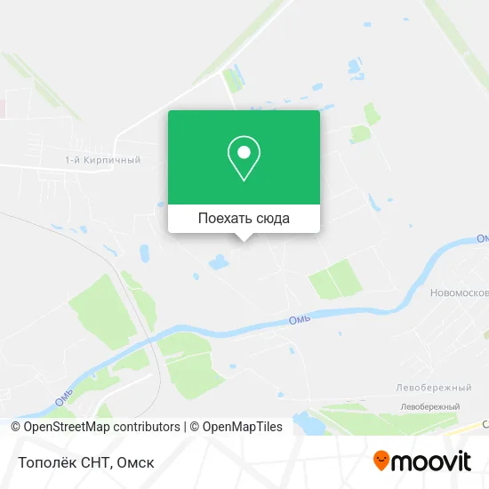 Карта Тополёк СНТ