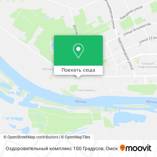 Карта Оздоровительный комплекс 100 Градусов