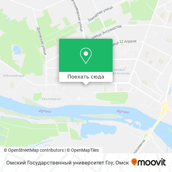 Карта Омский Государственный университет Гоу