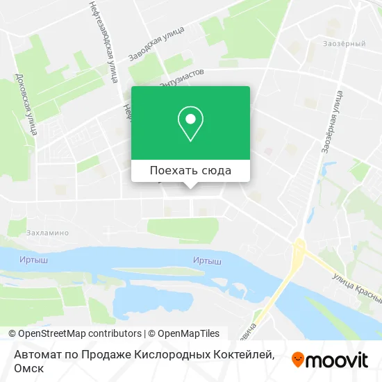 Карта Автомат по Продаже Кислородных Коктейлей