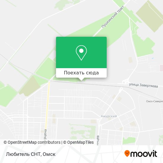 Карта Любитель СНТ