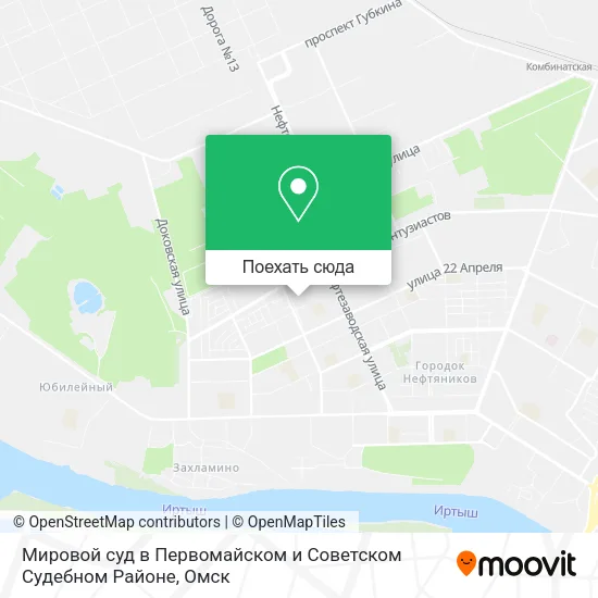 Карта Мировой суд в Первомайском и Советском Судебном Районе