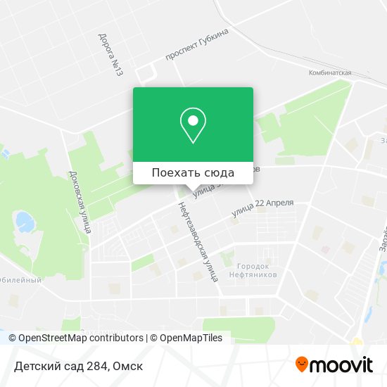 Карта Детский сад 284