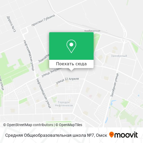 Карта Средняя Общеобразовательная школа №7