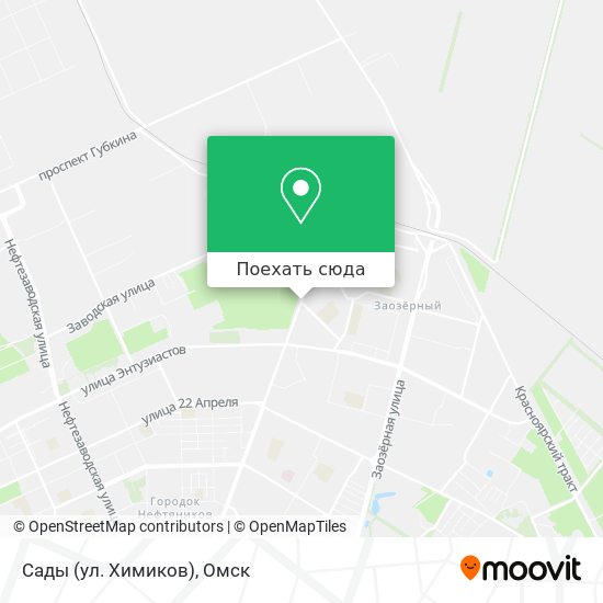 Карта Сады (ул. Химиков)
