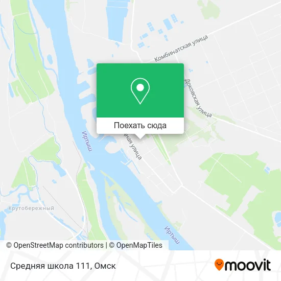 Карта Средняя школа 111