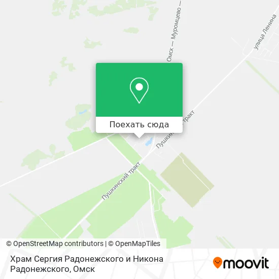 Карта Храм Сергия Радонежского и Никона Радонежского