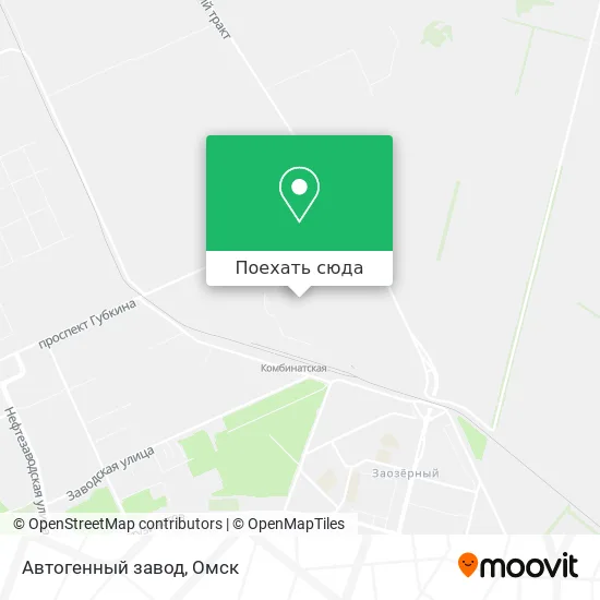 Карта Автогенный завод